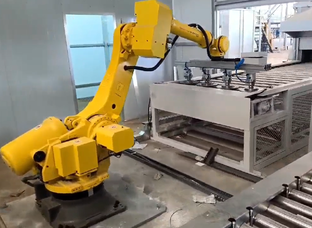 剎車盤自動(dòng)噴涂生產(chǎn)線順利安裝